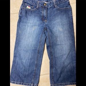 Gymboree girls cropped denim pants
